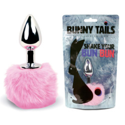 Plug Anal Rabo Coelhinho Metal - Rosa