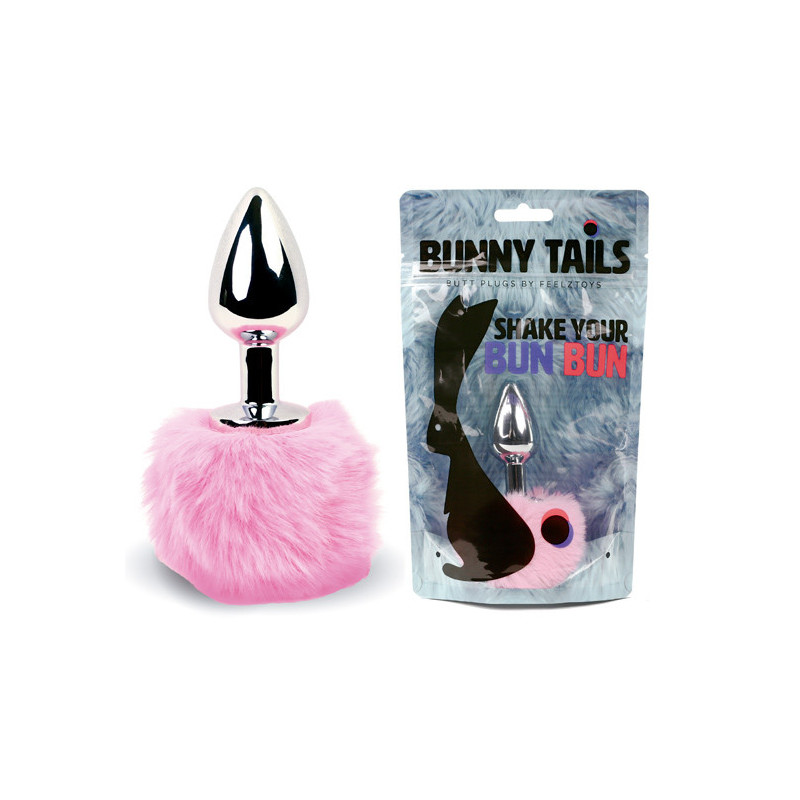 Plug Anal Rabo Coelhinho Metal - Rosa