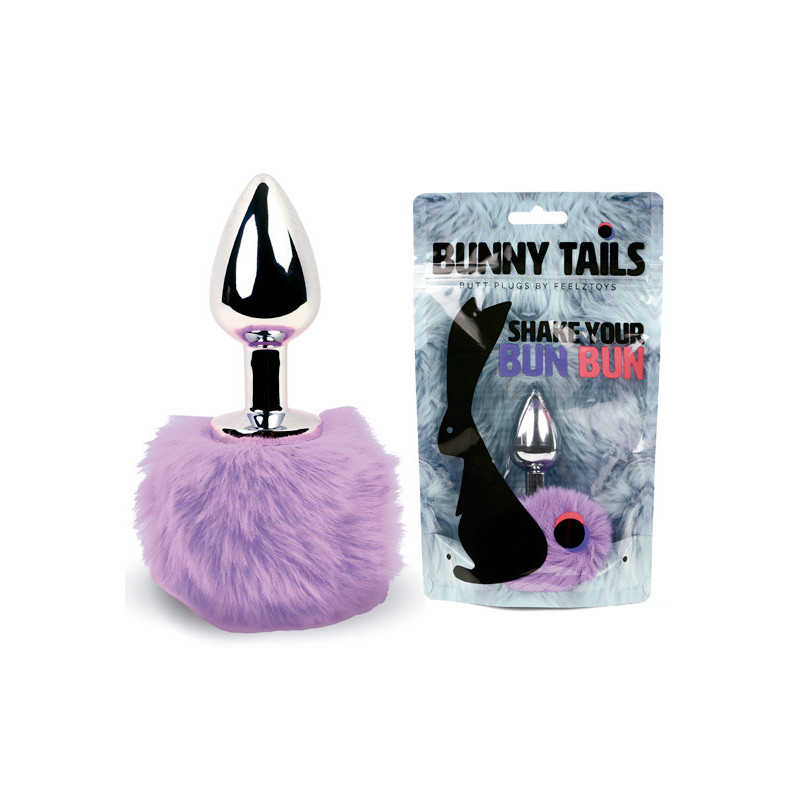 Plug Anal Rabo Coelhinho Metal - Roxo