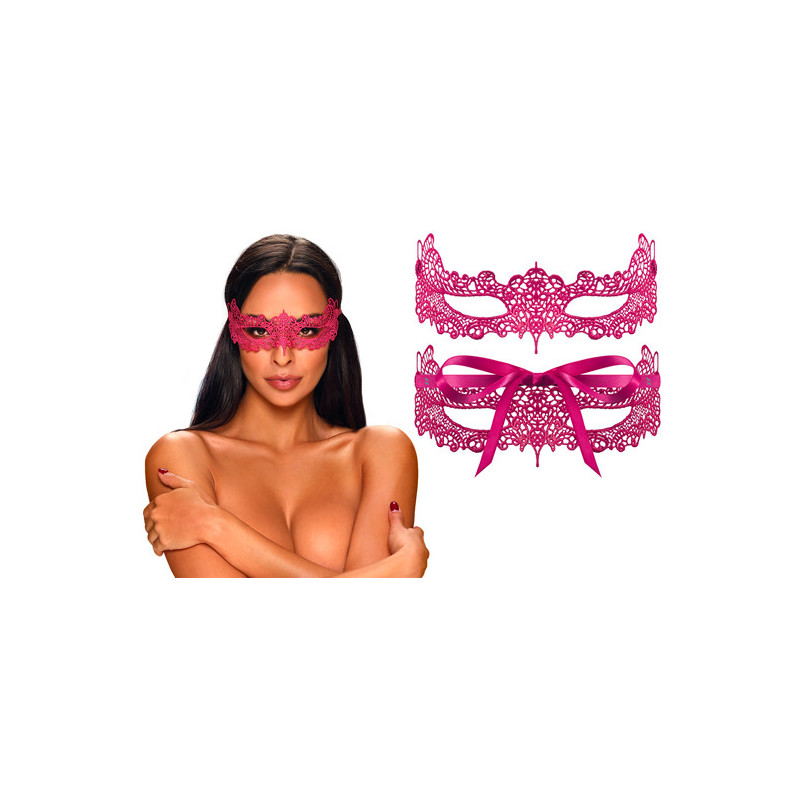 Máscara Bordada - Rosa
