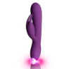 Vibrador Com Estimulador Clítoris Flutter - Roxo