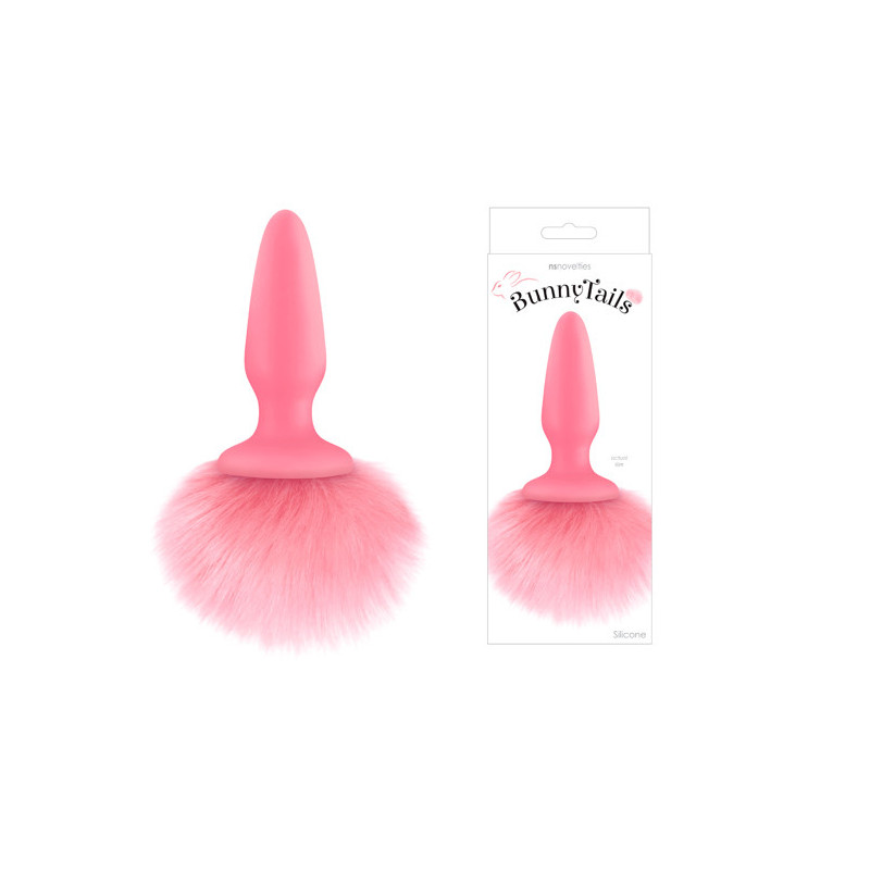 Plug Anal Rabo Coelhinho Silicone - Rosa