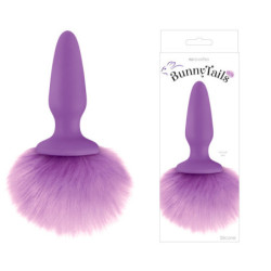 Plug Anal Rabo Coelhinho Silicone - Roxo