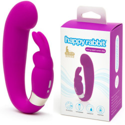 Vibrador Ponto G & Clítoris - Mini Curve Happy Rabbit