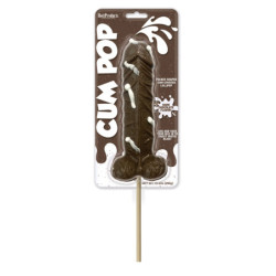 Chupa-Chupa Em Forma De Pénis - Chocolate  Negro 16cm