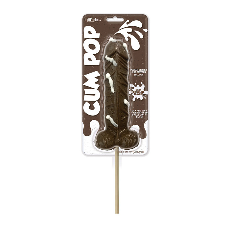 Chupa-Chupa Em Forma De Pénis - Chocolate  Negro 16cm