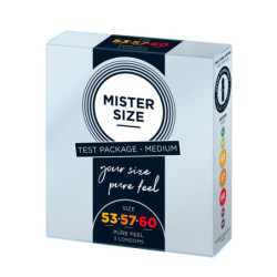 Preservativos Tamanhos Personalizados - Pack 3 Misto - Mister Size