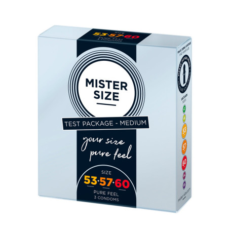 Preservativos Tamanhos Personalizados - Pack 3 Misto - Mister Size