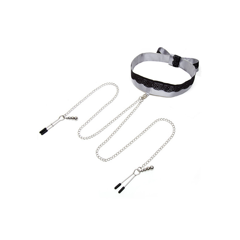 Pinças Mamilos & Colar 50 Sombras de Grey - Play Nice