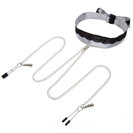Pinças Mamilos & Colar 50 Sombras de Grey - Play Nice