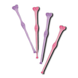 Pauzinho para misturar cocktails em forma de mulher - 4 unidades