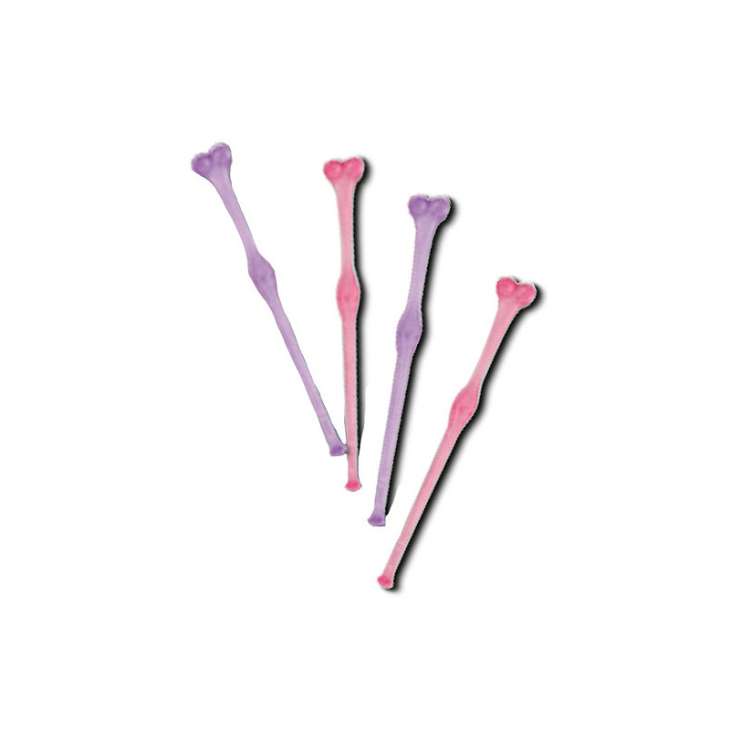 Pauzinho para misturar cocktails em forma de mulher - 4 unidades