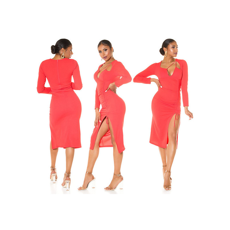 Vestido Kimia - Coral