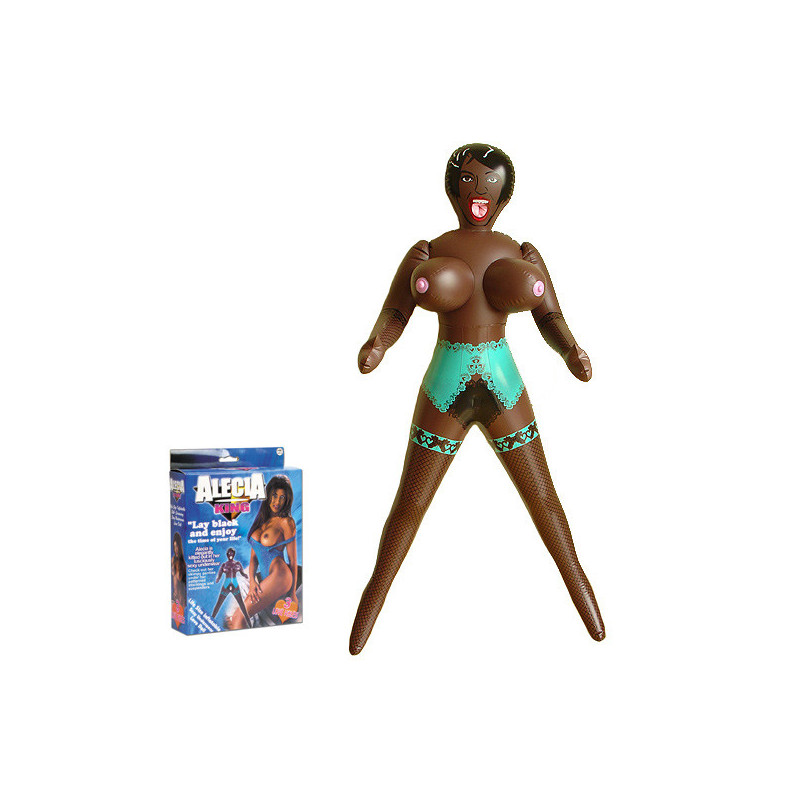 Boneca insuflável negra - Alecia Boneca insuflável negra - Alecia
