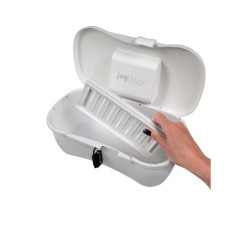 Caixa Higiénica Para Guardar Brinquedos Com Cadeado - Branco