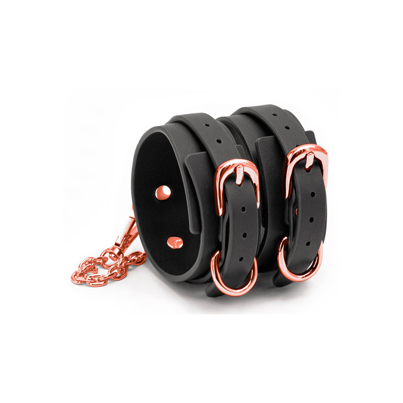 Algemas de Tornozelo - Preto & Rose Gold