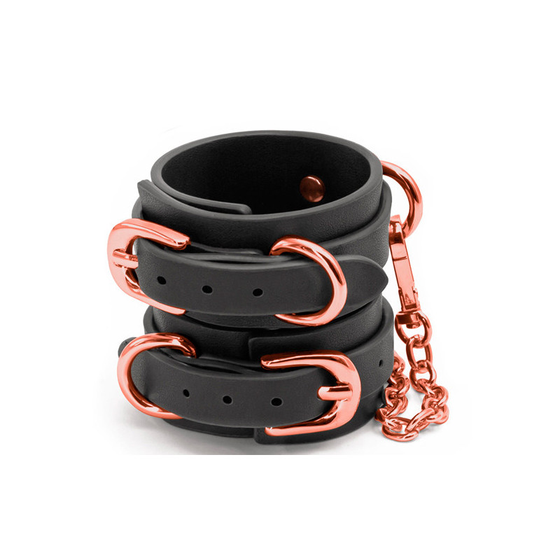 Algemas de Pulso - Preto & Rose Gold