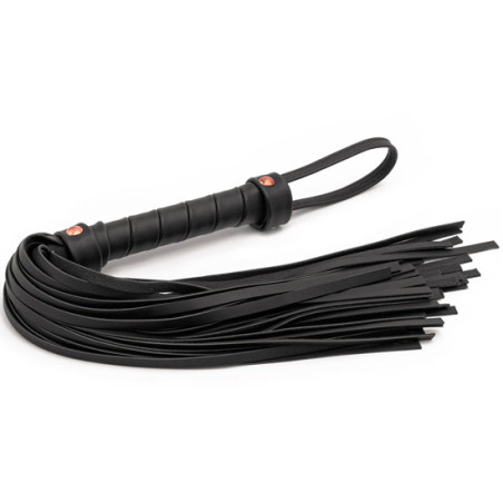 Chicote Flogger - Preto & Rose Gold