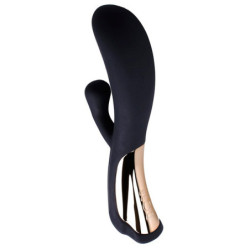 Vibrador Ponto G & Clítoris Dorr Iora - Preto & Prateado
