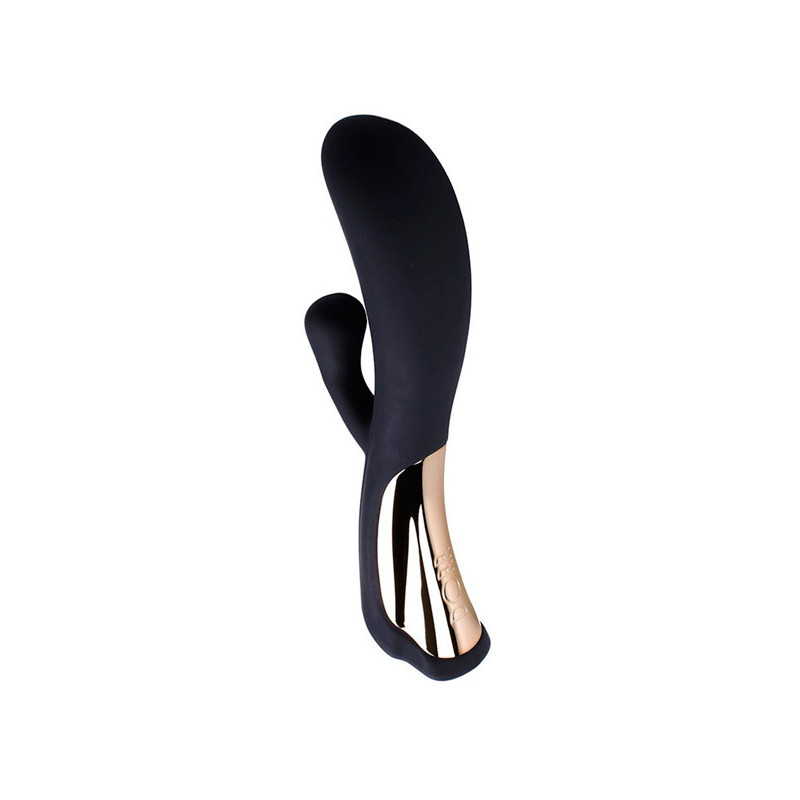 Vibrador Ponto G & Clítoris Dorr Iora - Preto & Prateado