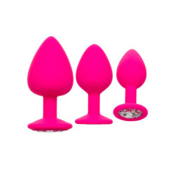Kit 3 Botões Rosa Silicone - Cheeky Gems Rosa