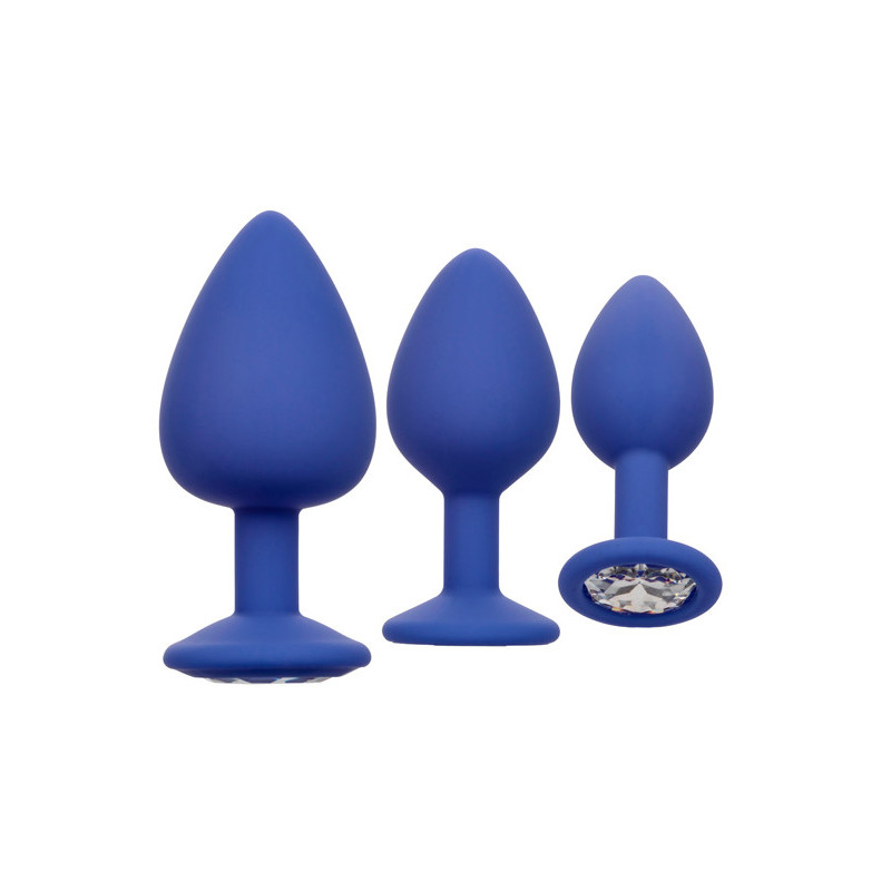Kit 3 Botões Rosa Silicone - Cheeky Gems Roxo
