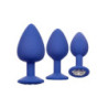 Kit 3 Botões Rosa Silicone - Cheeky Gems Roxo