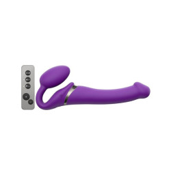 Strap-On Sem Cinta C/ Vibração - Tamanho M - Roxo