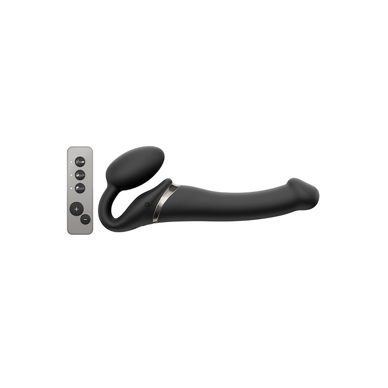 Strap-On Sem Cinta C/ Vibração - Tamanho M - Preto