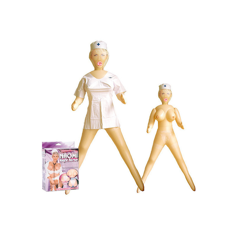 Boneca insuflável - Naomi enfermeira nocturna Boneca insuflável - Naomi enfermeira nocturna