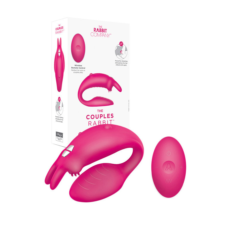 Vibrador de Casal - The Rabbit Company - Rosa