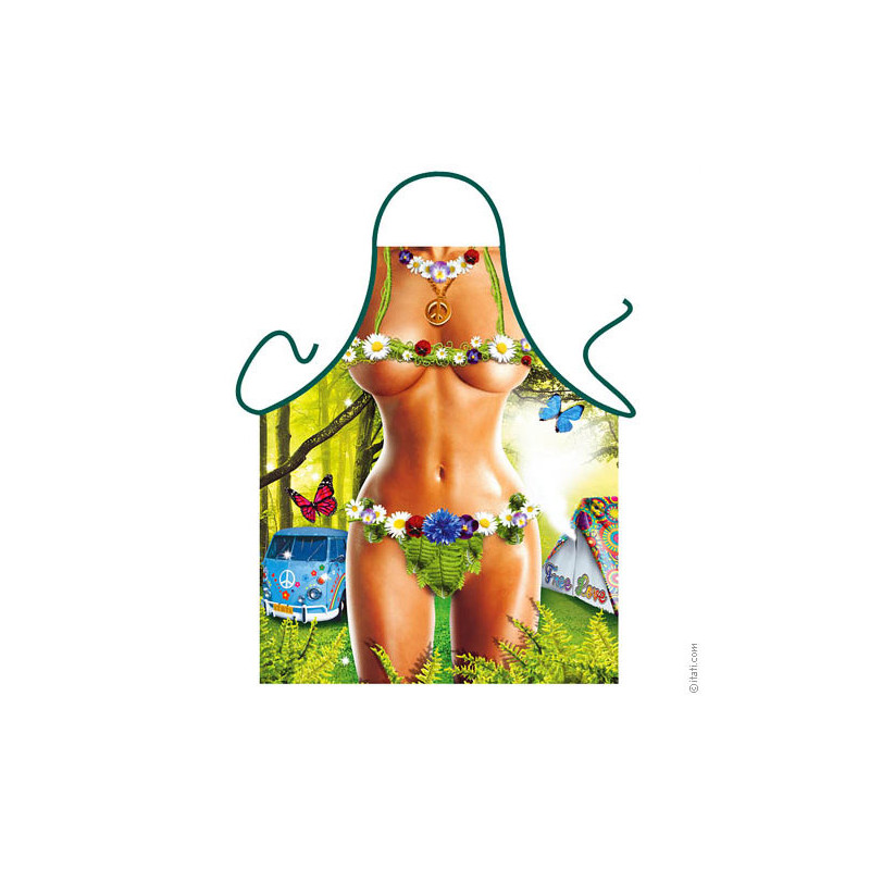 Avental Humorístico - Mulher Hippie