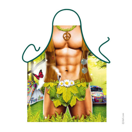 Avental Humorístico - Homem Hippie