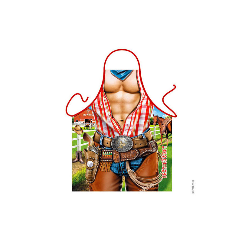Avental Humorístico - Homem Cowboy