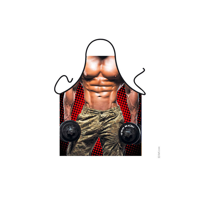 Avental Humorístico - Sexy Bodybuilder