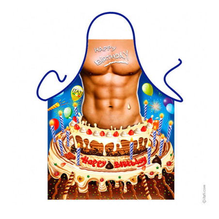 Avental Humorístico - Homem Aniversariante Sensual