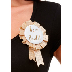Crachá Dourado - Team Bride