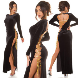 Vestido Com Abertura Lateral Hazel