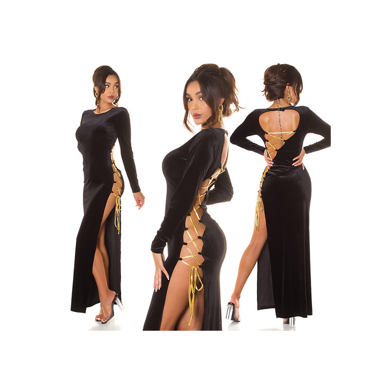 Vestido Com Abertura Lateral Hazel