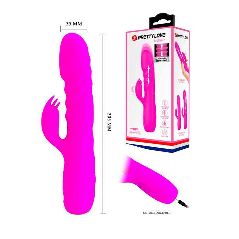Vibrador Rabbit Vai-Vem - Melanie