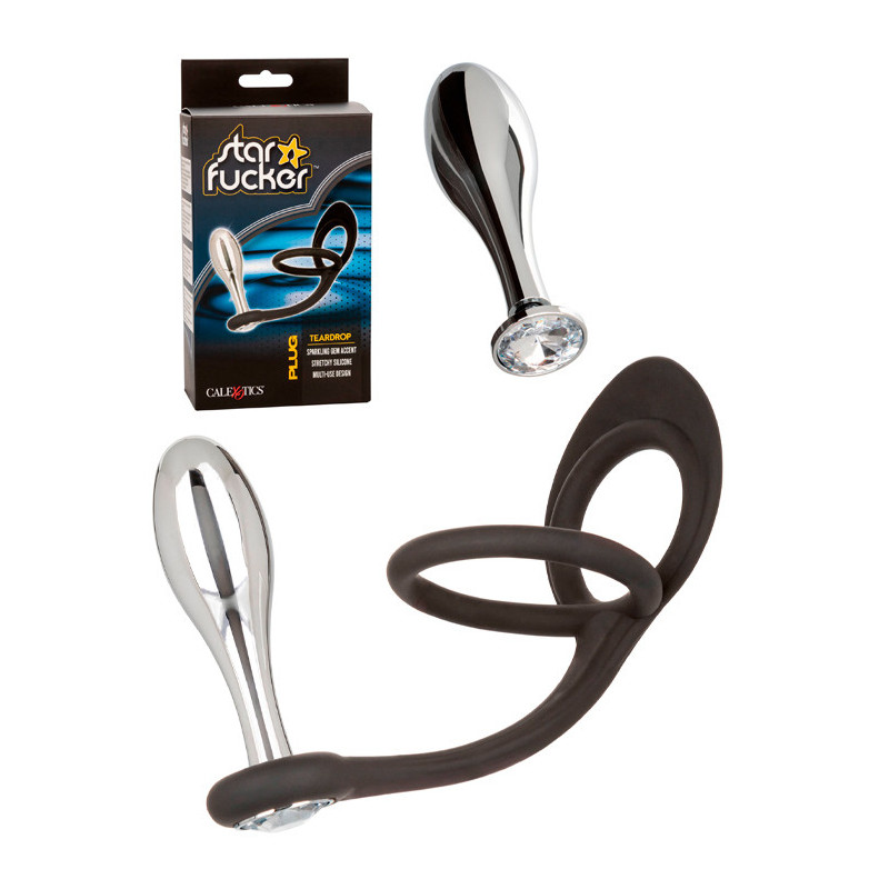 Plug Anal Com Anel De Ereção - 8.5cm
