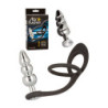 Plug Anal Bolas Com Anel De Ereção - 8.5cm
