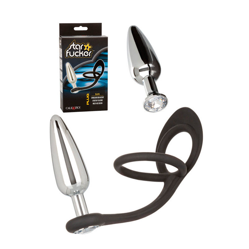Plug Anal Com Anel De Ereção - 9cm