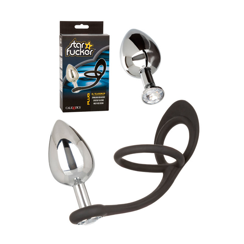 Plug Anal Com Anel De Ereção - 8cm