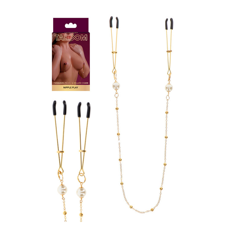 Pinças Douradas Com Pérolas