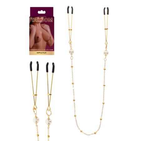 Pinças Douradas Com Pérolas