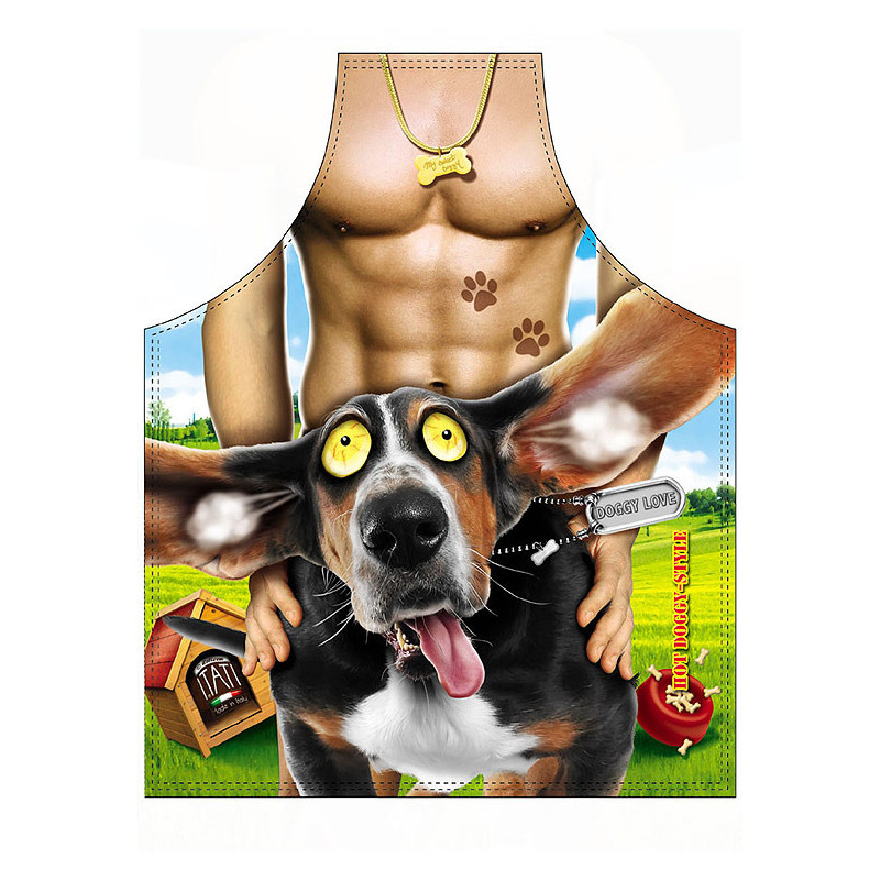 Avental Humorístico de Homem - Doggy Love