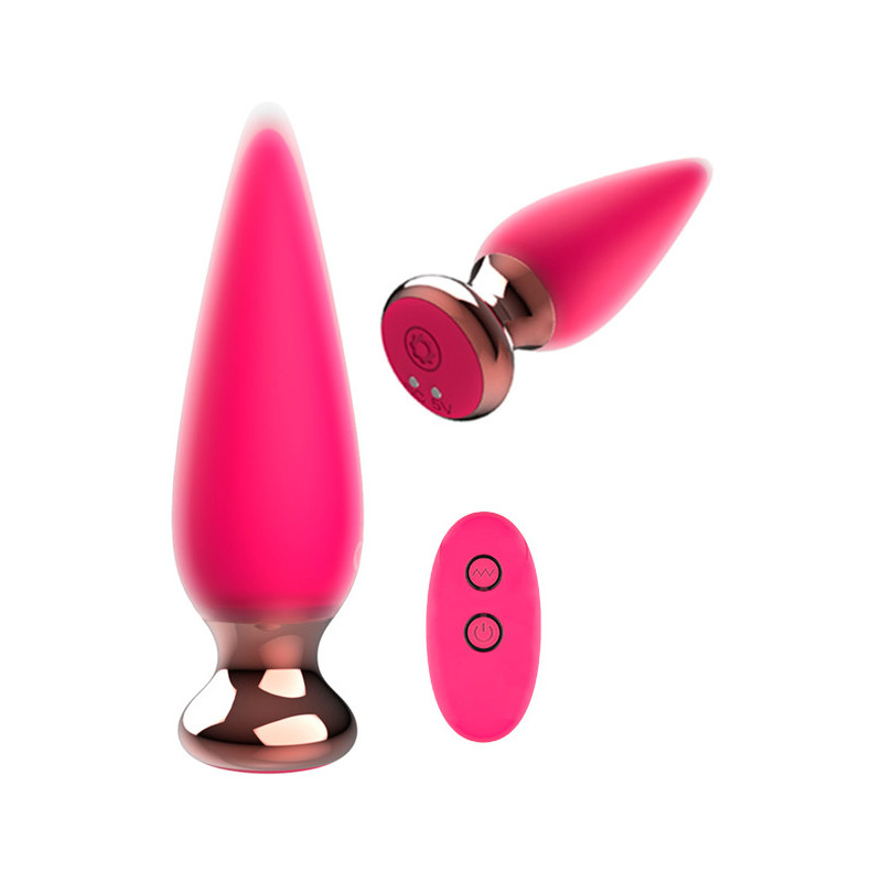 Plug Anal Com Comando 10cm - The Charming