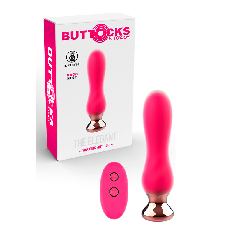 Plug Anal Com Comando 12cm - The Elegant