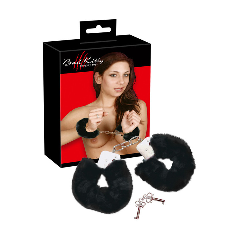 Algemas Metal Com Pêlo - Negro Algemas Metal Com Pêlo - Negro
